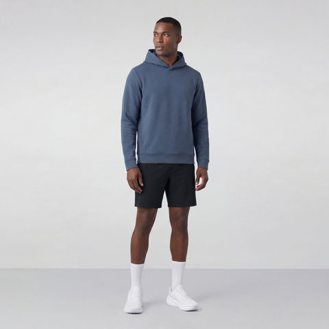 A man in the Atlas Short 8" in True Black outdoors