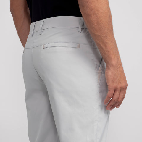Back detail of the Jetsetter Tech Pant Classic Fit in Ice Gray.