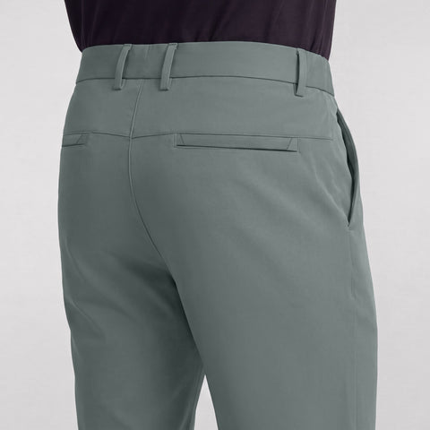 Back view of the Jetsetter Tech Pant Slim Fit in Storm Green