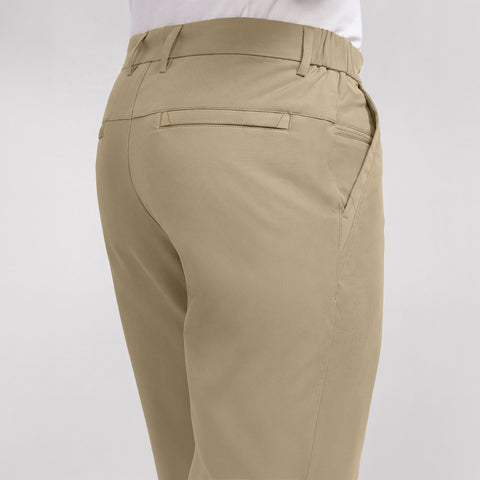 Back view of the Jetsetter Tech Pant Straight Fit in True Khaki