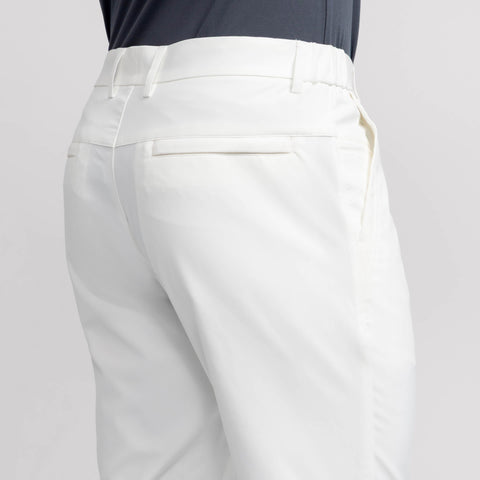 Back view of the Jetsetter Tech Pant Slim Fit in True White
