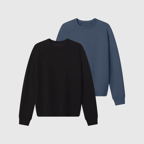 The Sandwash Crewneck Pack, showing two crewnecks in different colors.
