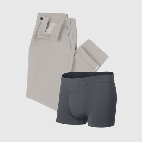 The Essentials Kit: Pant bundle displayed on a neutral background