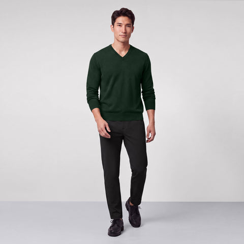Anytime V-Neck Sweater -- Pine Grove