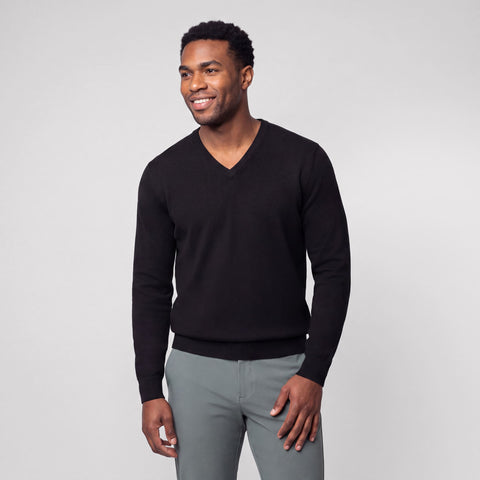 Anytime V-Neck Sweater -- True Black