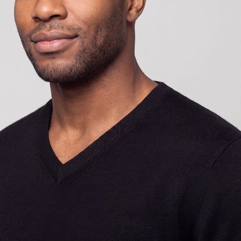 Anytime V-Neck Sweater -- True Black