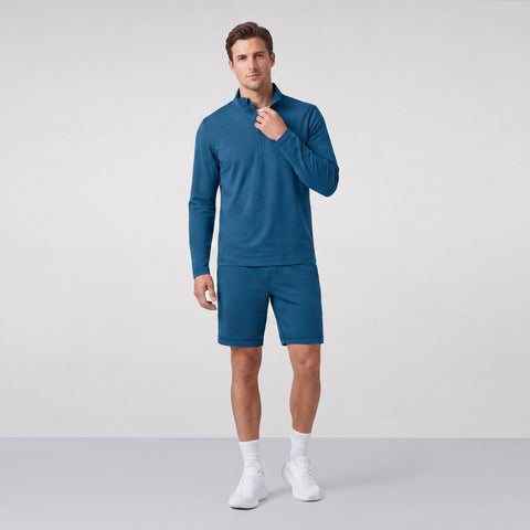 The Clubhouse Range Short 7" in Pacific Blue shown from the side