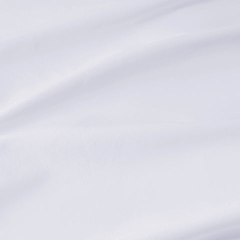 Full-length view of a man wearing the Everywear Shirt in True White