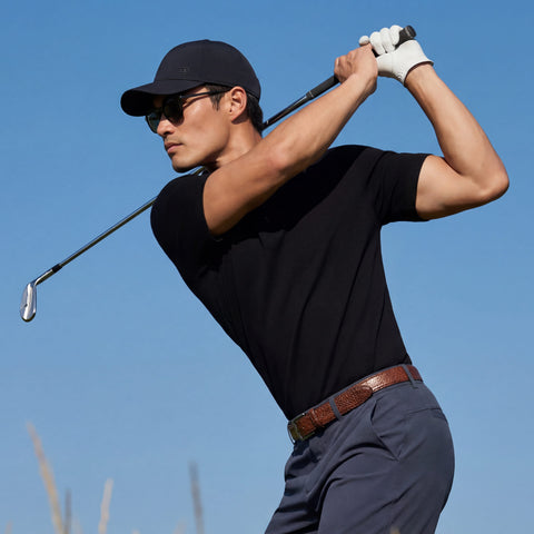 The Club Performance Hat in Black, lifestyle shot
