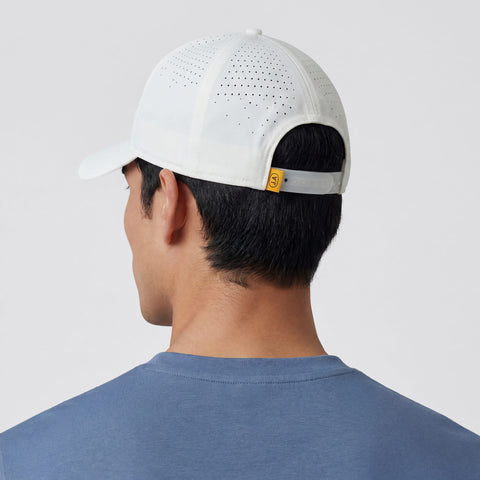 Side view of the Club Performance Hat in White