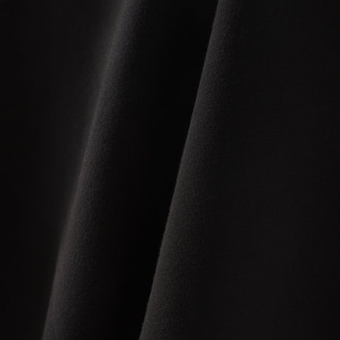 Close-up of the Sandwash Hoodie True Black showing construction details