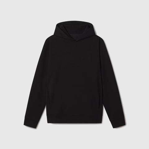 The Sandwash Hoodie True Black in an additional lifestyle view