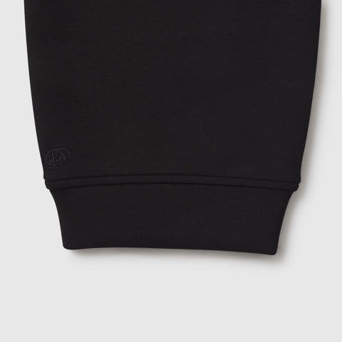 Detail of the Sandwash Jogger in True Black waistband