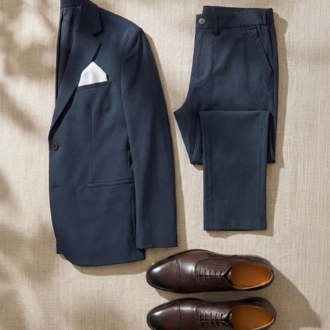 The Summer Wedding Kit, featuring a Jetsetter Blazer and Jetsetter Tech Pant