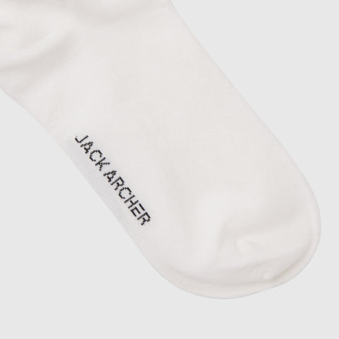 Premium Pima cotton Anytime Socks in white, featuring soft and breathable material for all-day comfort.