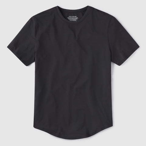 The Anytime Tee in Space Black on a neutral background.