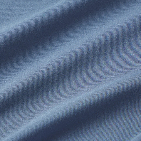 Detail view of the Anytime Tee in Bering Sea.